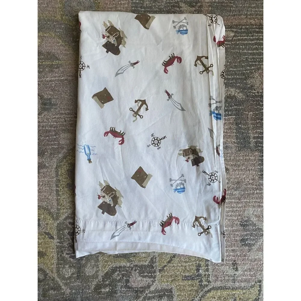 Circo Twin Pirate Themed Bed Flat Top Sheet